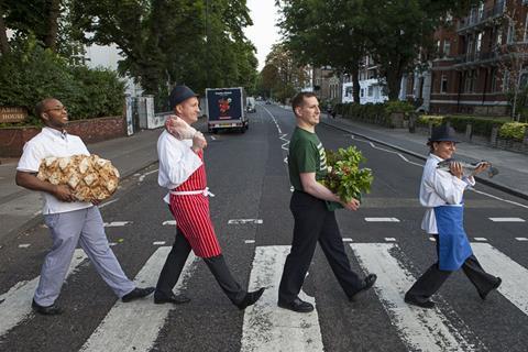 Tesco staff celebrated the campaign with a Beatles tribute in Abbey Road
